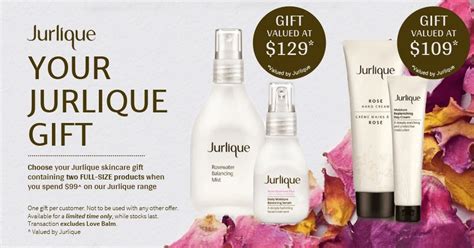 jurlique gift with purchase